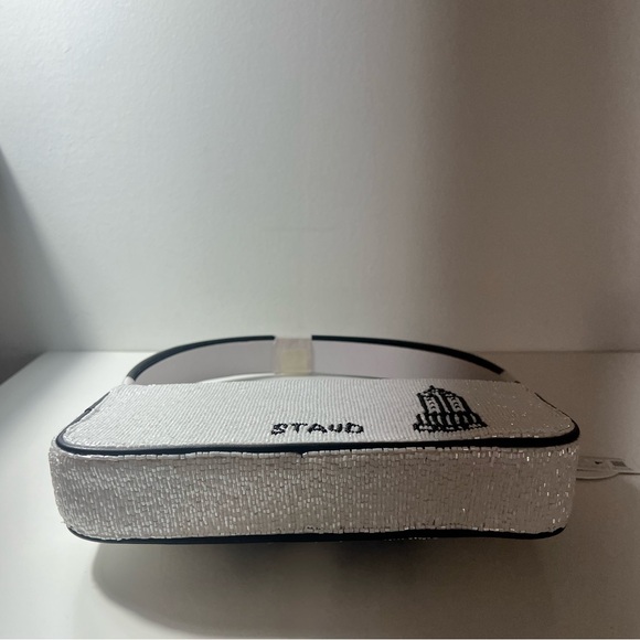 Staud I Love NY Tommy Viral Beaded Shoulder Bag Purse Handbag - Picture 12 of 12